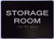 BRAILLE BLACK FLOOR NUMBER - (STORAGE) SIGN