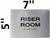 HOTEL DIRECTIONAL SIGN RISER ROOM