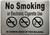 NYC NO SMOKING OR ELECTRONIC CIGARETTES IN COMMAND AREA OF THIS BUILDING SIGN (SILVER, ALUMINIUM MATERIAL,7X10 INCH,RUST FREE, DOUBLE SIDED TAPE)