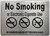 Signage NYC NO SMOKING OR ELECTRONIC CIGARETTES IN COMMAND AREA OF THIS BUILDING  (SILVER, ALUMINIUM MATERIAL,RUST FREE, DOUBLE SIDED TAPE)