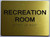 ADA RECREATION ROOM SIGN