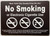 NYC NO SMOKING OR ELECTRONIC CIGARETTES SIGN (BLACK, ALUMINIUM MATERIAL,7X10 INCH,RUST FREE, DOUBLE SIDED TAPE)