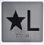 ADA ELEVATOR JAMB- STAR L SIGN
