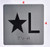 HOTEL DIRECTIONAL SIGN ELEVATOR JAMB- STAR L