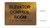 BRAILLE ELEVATOR CONTROL ROOM SIGN