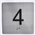 TACTILE HOTEL ELEVATOR JAMB- 4 SIGN