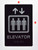 BRAILLE ELEVATOR SIGN