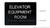 HOTEL ELEVATOR EQUIPMENT ROOM SIGN