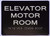 HOTEL DIRECTIONAL SIGN ELEVATOR MOTOR ROOM