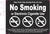 NYC NO SMOKING OR ELECTRONIC CIGARETTES SIGN (REFLECTIVE, black, ALUMINIUM MATERIAL,8.5x11 INCH,RUST FREE)