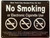 NYC NO SMOKING OR ELECTRONIC CIGARETTES  (REFLECTIVE, black, ALUMINIUM MATERIAL,RUST FREE)