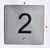 BRAILLE ELEVATOR JAMB- 5 SIGN
