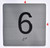 BRAILLE ELEVATOR JAMB- 6 SIGN