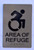 ADA AREA OF REFUGE SIGN
