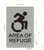 BRAILLE AREA OF REFUGE SIGN