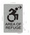 BRAILLE AREA OF REFUGE RIGHT SIGN