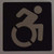 HOTEL DIRECTIONAL SIGN ACCESSIBLE SYMBOL