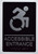 HOTEL DIRECTIONAL SIGN ACCESSIBLE ENTRANCE DIRECTIONAL