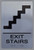 HOTEL DIRECTIONAL SIGN EXIT STAIRS