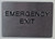 BRAILLE EMERGENCY EXIT SIGN