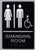 BRAILLE CHANGING ROOM ACCESSIBLE SIGN