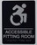 BRAILLE ACCESSIBLE FITTING ROOM SIGN