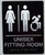 ADA UNISEX ACCESSIBLE FITTING ROOM SIGN