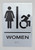 HOTEL ADA WOMEN ACCESSIBLE RESTROOM SIGN