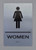 HOTEL WOMEN SIGN