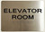 HOTEL DIRECTIONAL SIGN ELEVATOR ROOM
