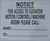 NYC HPD NOTICE FOR ACCESS TO ELEVATOR MOTOR/CONTROL/MACHINE ROOM PLEASE CALL SIGNAGE
