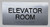 TACTILE HOTEL ELEVATOR ROOM SIGN