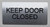 ADA KEEP DOOR CLOSED SIGN