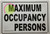Maximum Occupancy  Hpd Sign