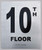 HOTEL 10TH FLOOR SIGN