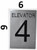 HOTEL ELEVATOR 4 SIGN