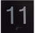 HOTEL 11TH FLOOR ELEVATOR JAMB PLATE SIGN