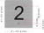 BRAILLE 2ND FLOOR ELEVATOR JAMB PLATE SIGN