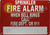 Sprinkler FIRE Alarm When Bell Rings Call FIRE DEPT OR 911 Sign