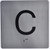TACTILE HOTEL C FLOOR ELEVATOR JAMB PLATE SIGN