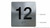 BRAILLE 12TH FLOOR ELEVATOR JAMB PLATE SIGN