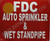 FDC AUTO Sprinkler and Wet Standpipe   Fire Department Sign