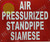 AIR PRESSURIZED FIRE Standpipe Siamese   Sign