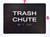 BRAILLE TRASH CHUTE SIGN