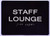 HOTEL DIRECTIONAL SIGN STAFF LOUNGE