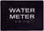 HOTEL DIRECTIONAL SIGN WATER METER