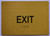 HOTEL DIRECTIONAL SIGN EXIT