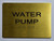 ADA WATER PUMP SIGN