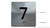 BRAILLE APARTMENT NUMBER 7 SIGN