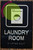 Laundry Room Braille with Raised Tactile Graphics and Letters